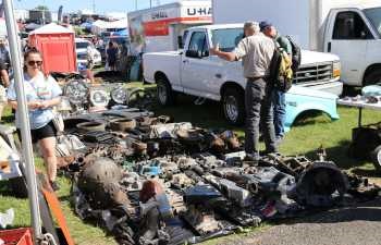 Early-Bird Shopping in the Ford Automotive Flea Market