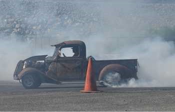 Rolling Burnout & Donut Contest at Ford Nationals