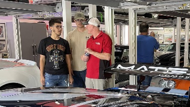Tech Link Students Visit with Lance Miller &amp; Tour His Private Car Collection
