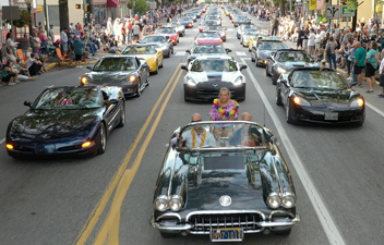 Corvettes Parade in Historic Downtown Carlisle